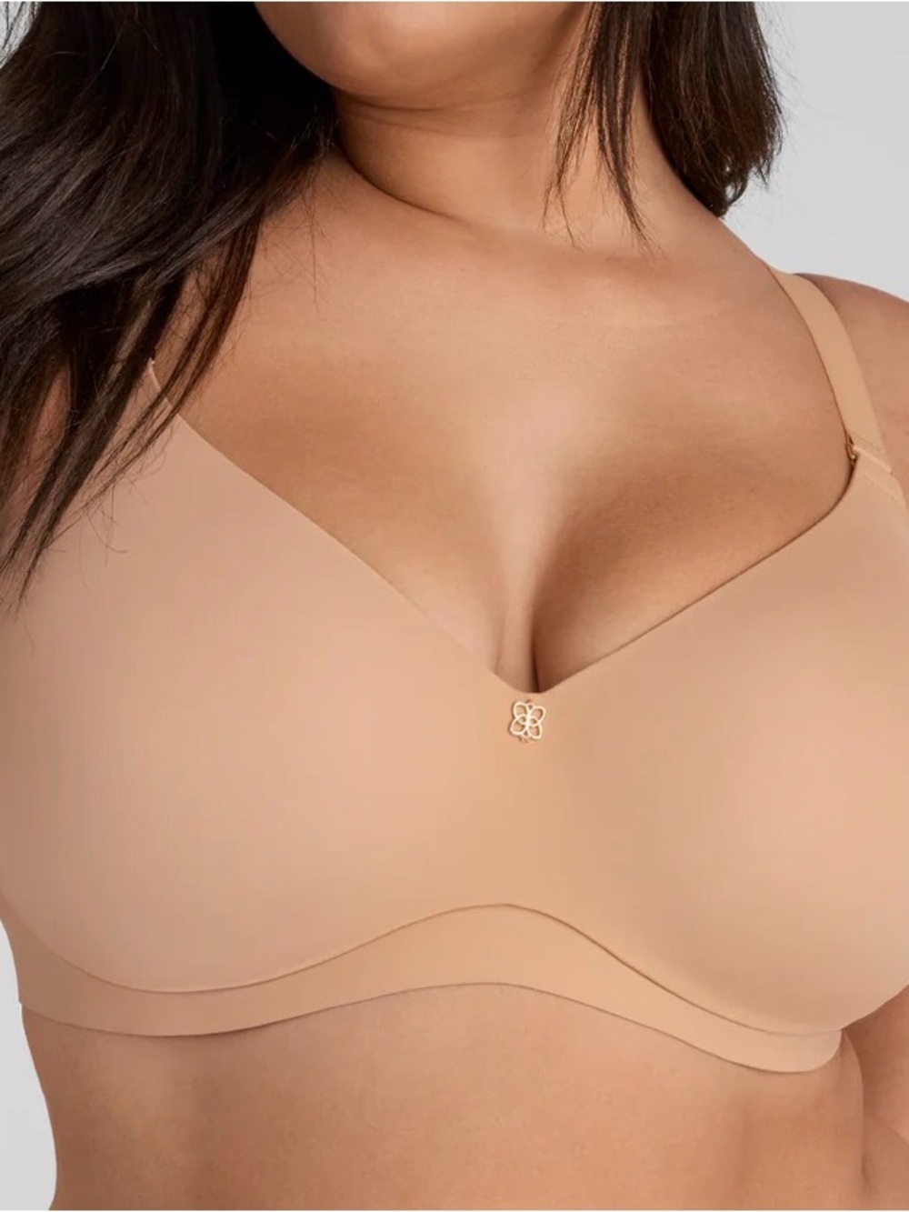 Honeylove Cloud Embrace Nude Smooth Underwire-Free T-Shirt Bra 38D